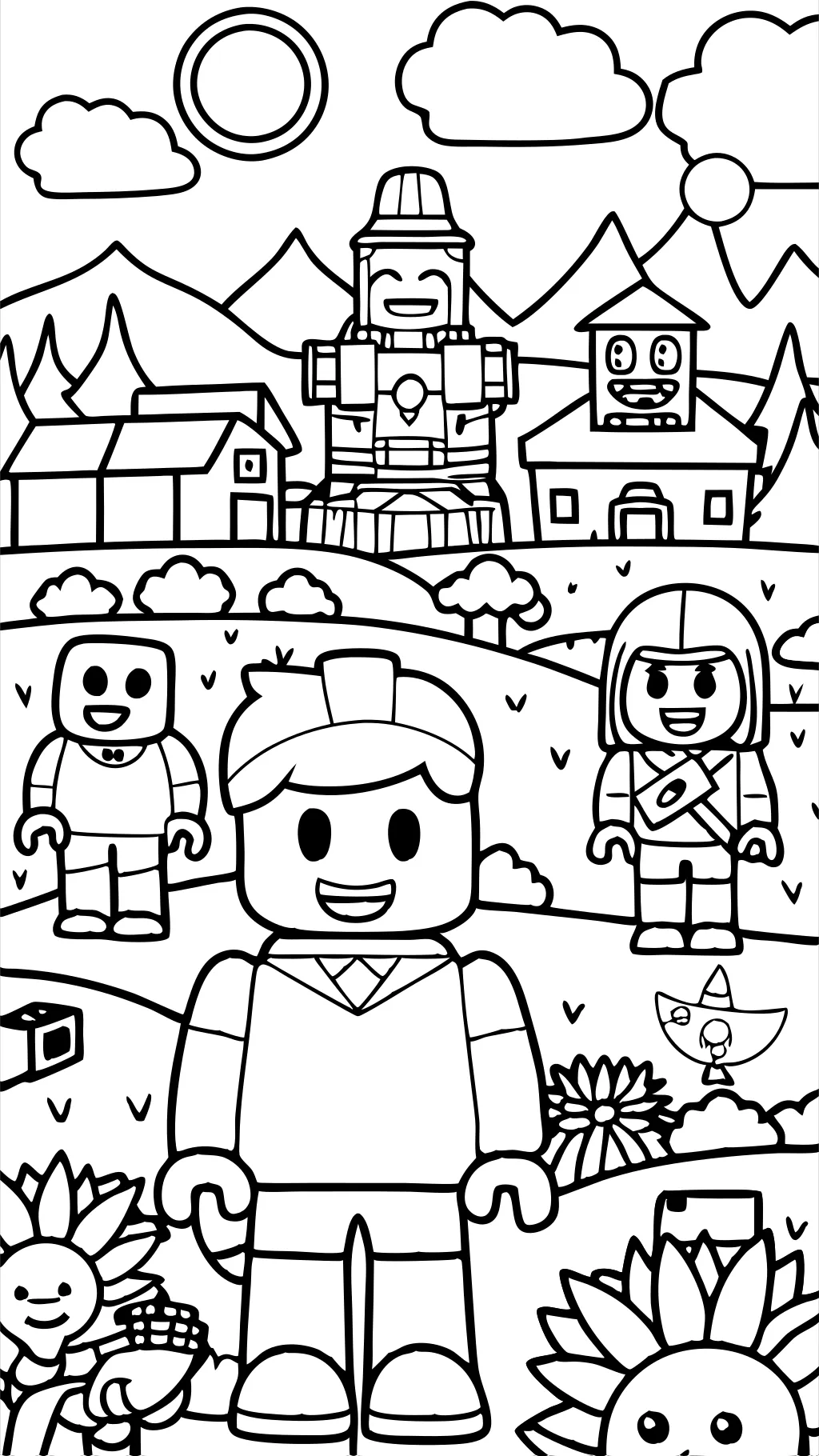 roblox coloring pages free